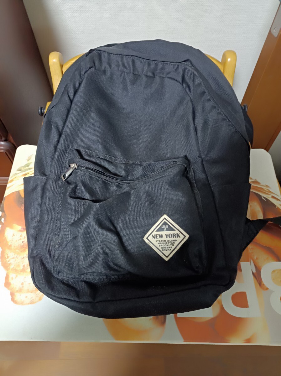 ブラックリュック2個セット、エコバッグ&ダンロップ水筒付 拍卖