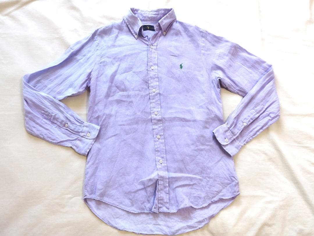 Ralph Lauren ラルフローレン リネンシャツ S 麻 ポニーマーク拍卖