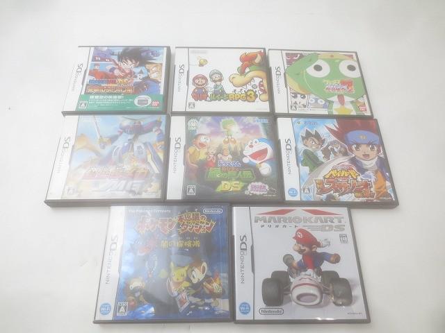中古品 ゲーム ニンテンドーDS ソフト 8点 マリオカートDS ポケモン不思議のダンジョン 闇の探検隊 等 グッズセット拍卖