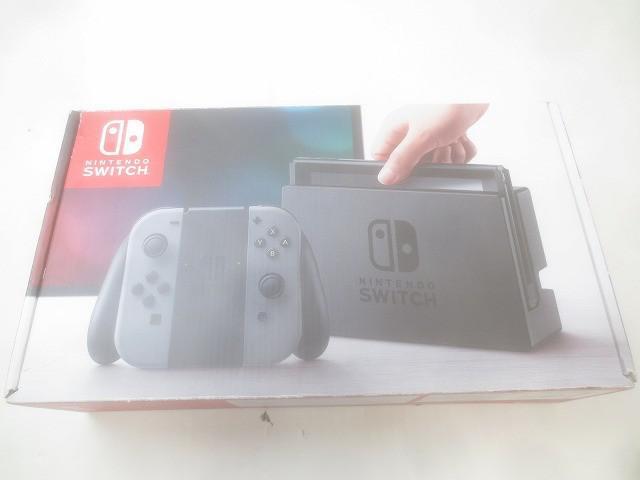 中古品 ゲーム Nintendo switch ニンテンドースイッチ 本体 HAC-001 グレー 動作品 箱付き拍卖