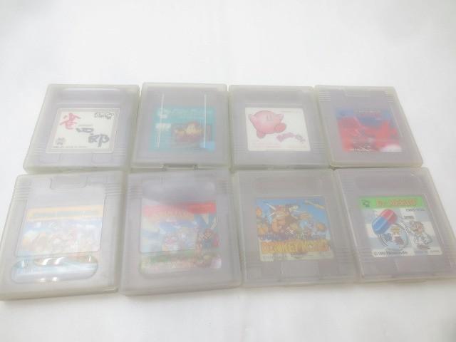 中古品 ゲーム ゲームボーイ ソフト 8点 テトリス ドンキーコング 星のカービィ 等 グッズセット拍卖