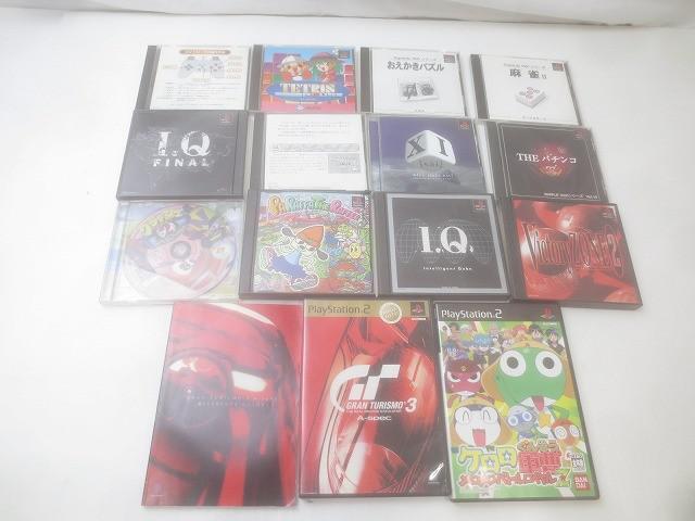 中古品 ゲーム プレイステーション2 PS2ソフト 15点 グランツーリスモ 3 A-spec パラッパラッパー 等 グッズセット拍卖