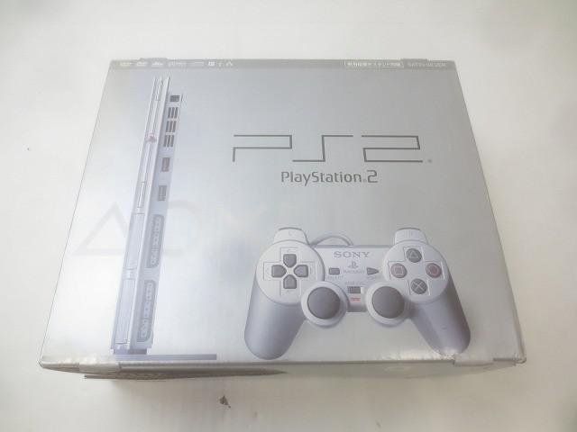 中古品 ゲーム プレイステーション2 PS2 本体 SCPH-75000 サテンシルバー 動作品 箱付き拍卖