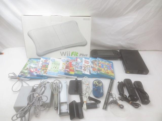 【まとめ売り 中古品】 ゲーム Wii U 本体 WUP-101 クロ ソフト スーパーマリオ 3Dワールド 等 グッズセット拍卖