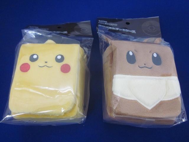 未開封 トレカ ポケモンカードゲーム サプライ ぬいぐるみデッキケース ピカチュウ イーブイ 2点セット拍卖