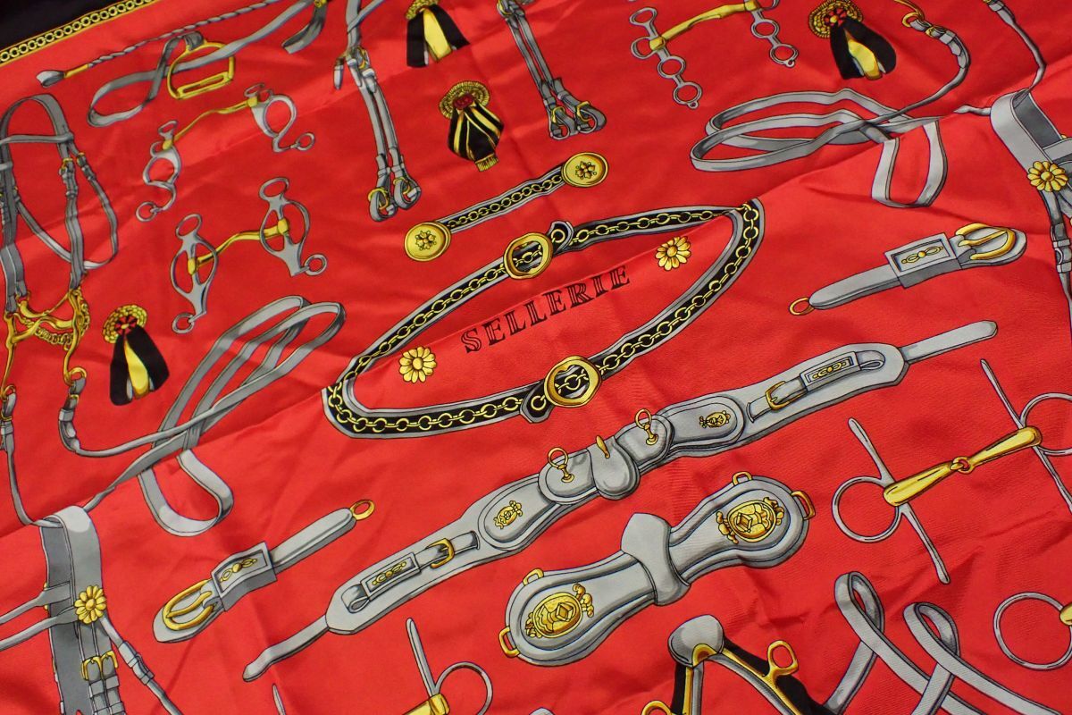 ◆スカーフ03 CELINE 馬具モチーフ◆セリーヌ/消費税0円拍卖