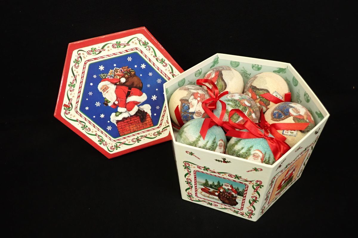 ◆クリスマス01 オーナメント サンタクロース ボール◆ツリー 飾り クリスマス飾り/消費税0円拍卖