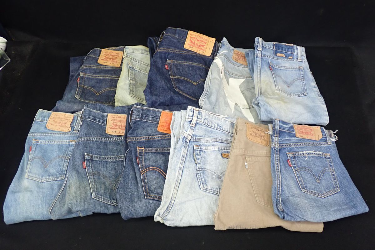 ■衣類53 リ-バイス デニム まとめて W25 W36 W33 W32■LEVI'S/552/501/517/503/534拍卖