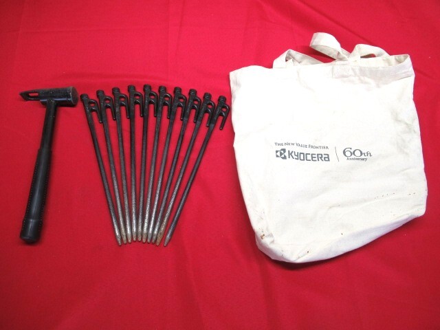 Snow Peak スノーピーク ソリッドステーク30 ペグ 10本 / ハンマー セット キャンプ アウトドア 管理7KX1104D-C5拍卖