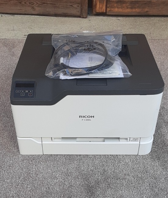 RICOH リコーA4カラーレーザープリンター P C200L 動作確認済み 印刷機 プリンター 備品 美品 複合機 取説付き 2022年製拍卖
