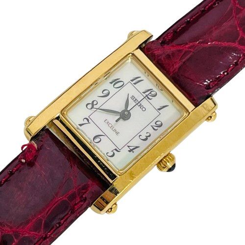 ♪【SEIKO/セイコー】EXCELINE/エクセリーヌ 1F21-5C70 クオーツ 不動 テスター〇 箱付き★16787拍卖