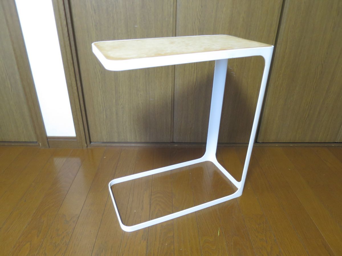 山崎実業 サイドテーブル フレーム ホワイト 7202拍卖
