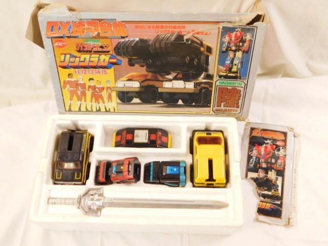 m253★ポピー DX機甲合体 機甲艦隊ダイラガーXVリックラガー フィフティーン/合体パーツ/箱付ビンテージ 昭和レトロ 玩具★送料820円〜拍卖