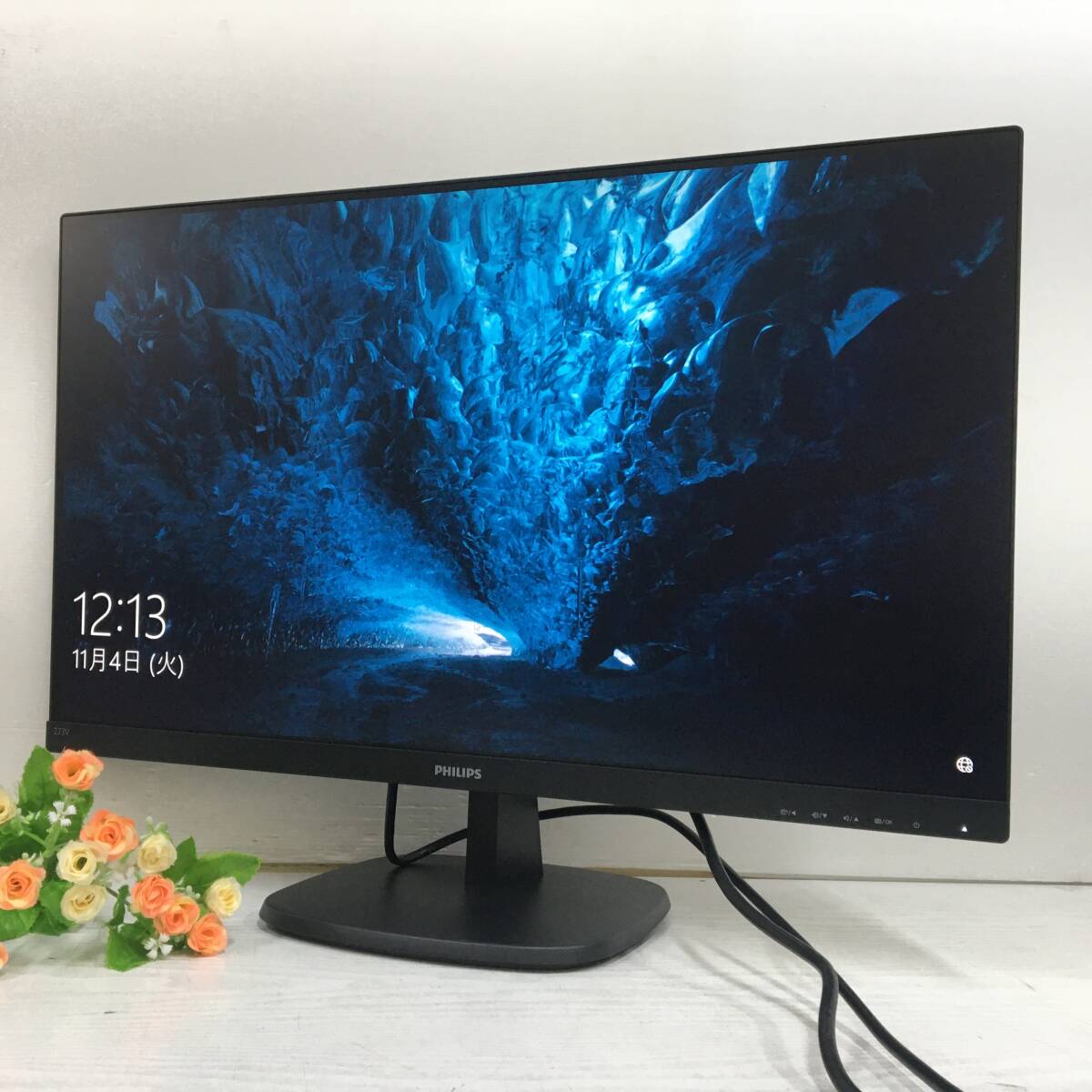 ☆【美品】PHILIPS 273V7QDAB/11 ワイド液晶モニター 27インチ フルHD(1920x1080) 入力端子『HDMI/DVI/D-Sub』 動作品拍卖