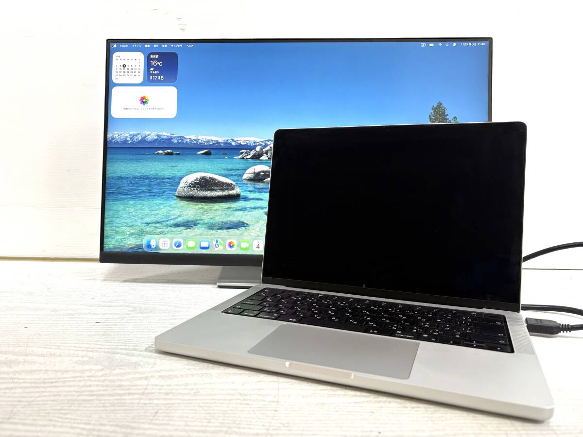 【バッテリー良好】Apple MacBook Pro(14-inch,2021) A2442 Apple M1 Pro-10コア/RAM:32GB/SSD:1TB 16コアGPU シルバー Tahoe ※難あり拍卖