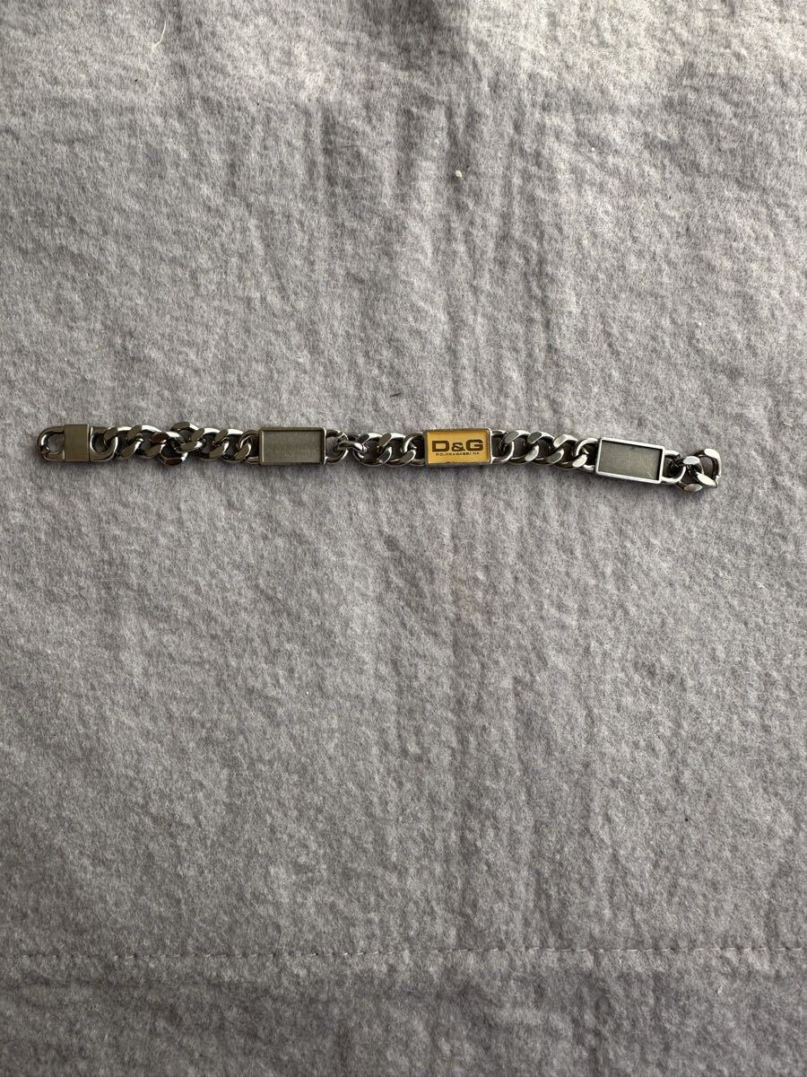 D&G チェーンブレスレット シルバー 男女兼用拍卖