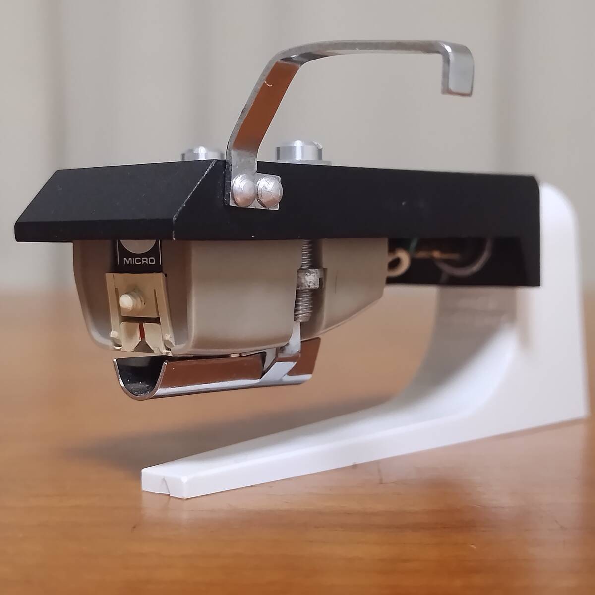 再生良好!!MICRO(マイクロ) VF-3100/5 MM型カートリッジ 同メーカーヘッドシェル 針カバー付き拍卖