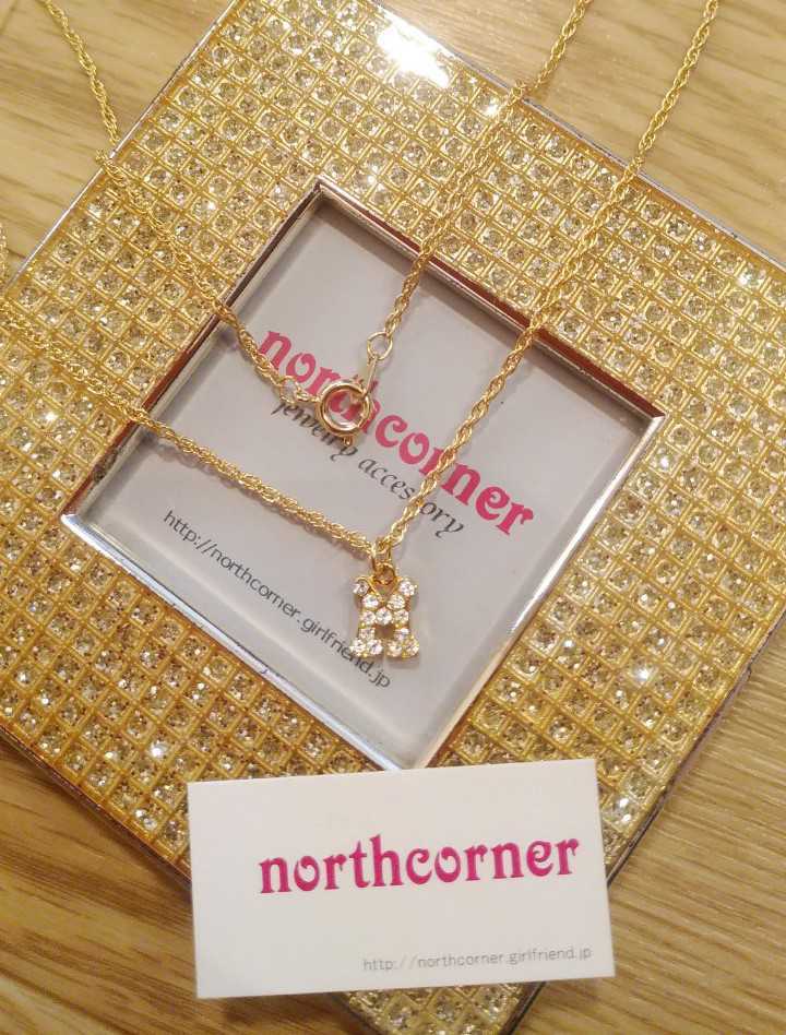 即決☆未使用☆定価4095円☆ノースコーナー イニシャル パヴェネックレス M拍卖