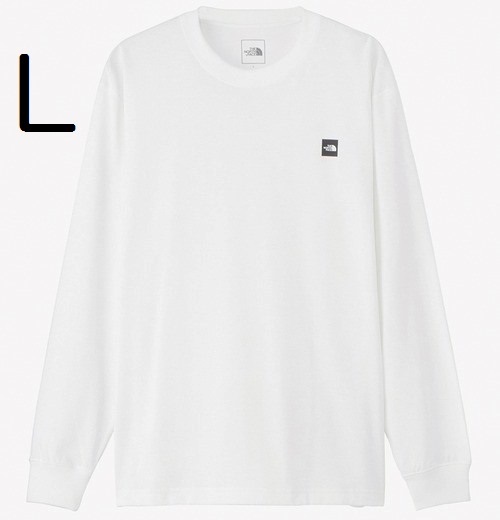 ☆激安 新品 6380円(L)THE NORTH FACE ザ ノース フェイス 長袖 ロングスリーブ 白 Small Box Logo Tee NT32441★★★拍卖