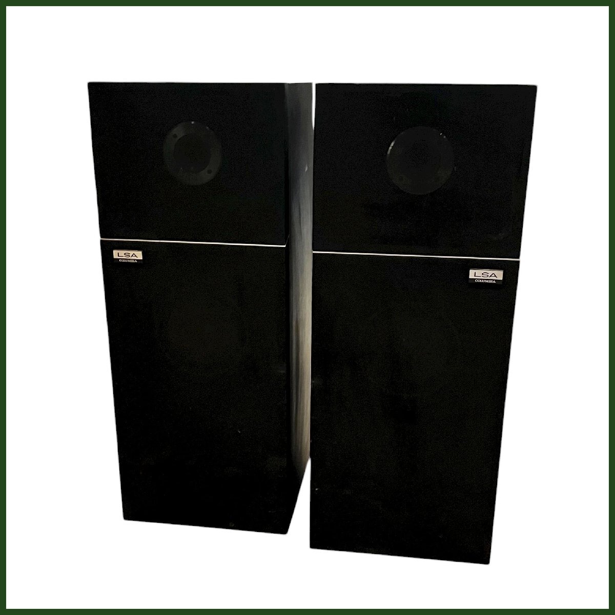 中古●columbia/コロンビア●ペアスピーカー BS-1000 昭和レトロ 出音確認済み 外観水濡れ跡等劣化あり 送料要お問合せ 札幌拍卖