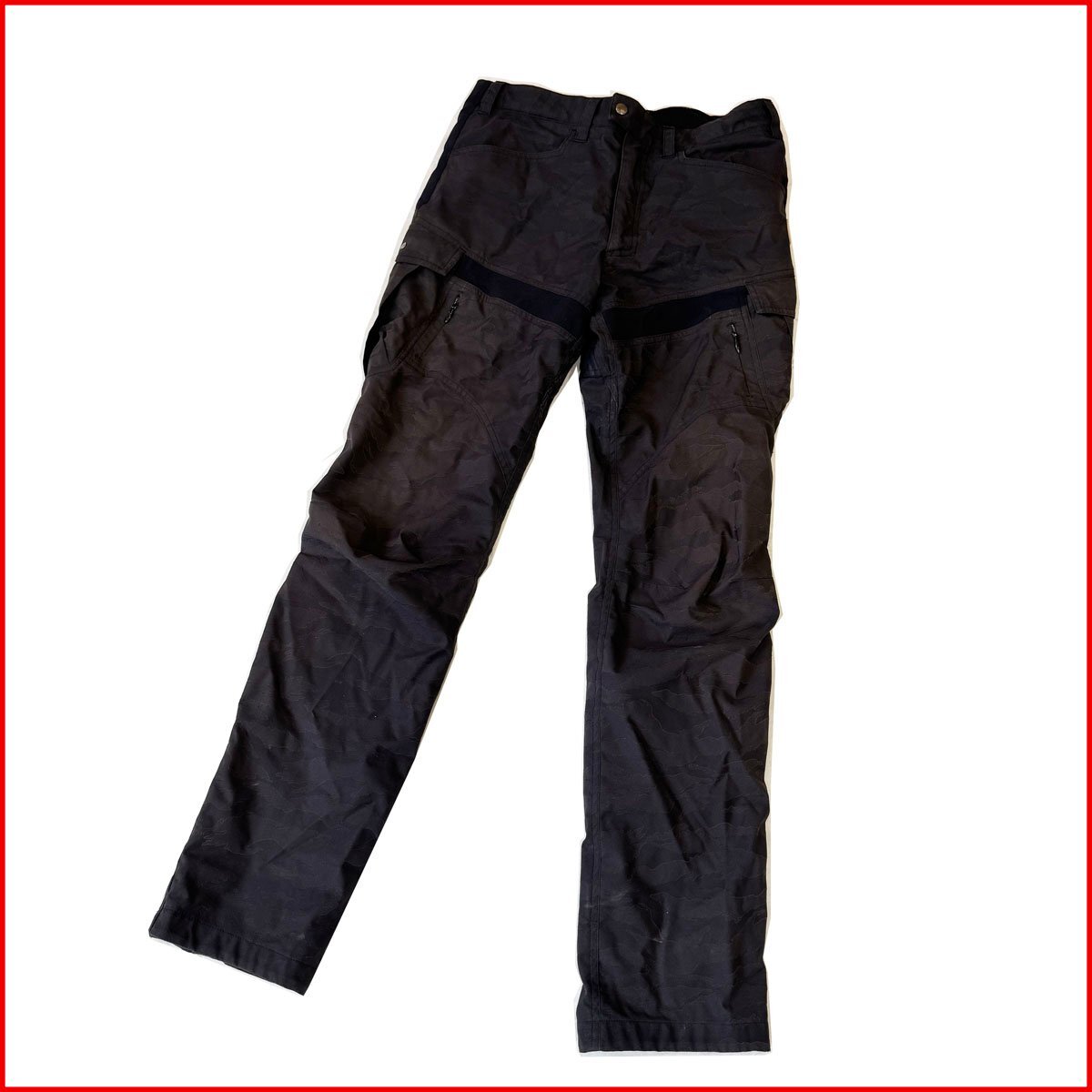 古着●KUSHITANI/クシタニ●ライドワークボトムス K-2388 2022年製 ブラック系 LLサイズ プロテクター付き 中古 札幌拍卖