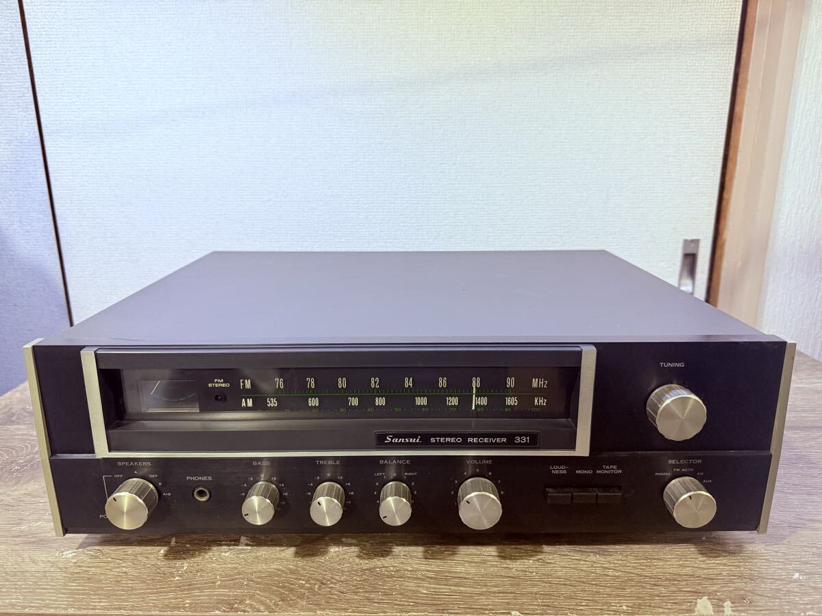 sansui ステレオレシーバー 331 通電確認済み 山水電気拍卖