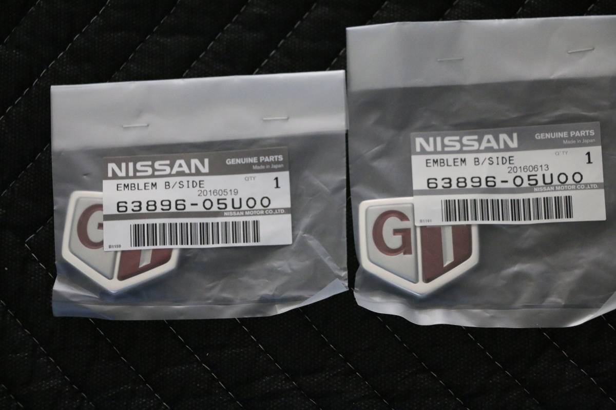 BNR32 スカイラインGT-R フードトップ フェンダーGTエンブレム(1個) 63896-05U00(63896-RHR20)日産純正 新品未使用 N32-90拍卖