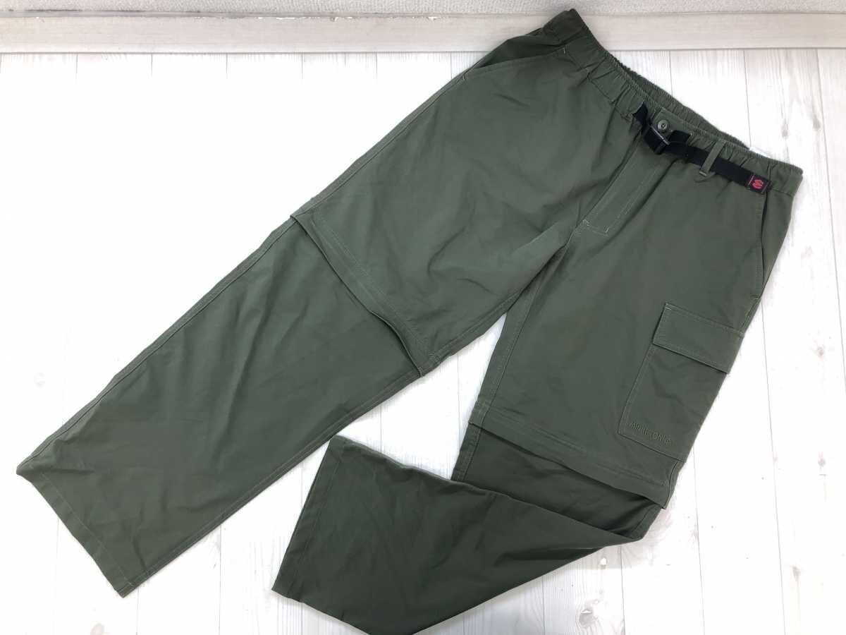 ミネトンカ MINNETONKA レトロ アメカジ ストリート アウトドア デタッチャブル トレッキング パンツ メンズ ポリエステル100% L カーキ拍卖