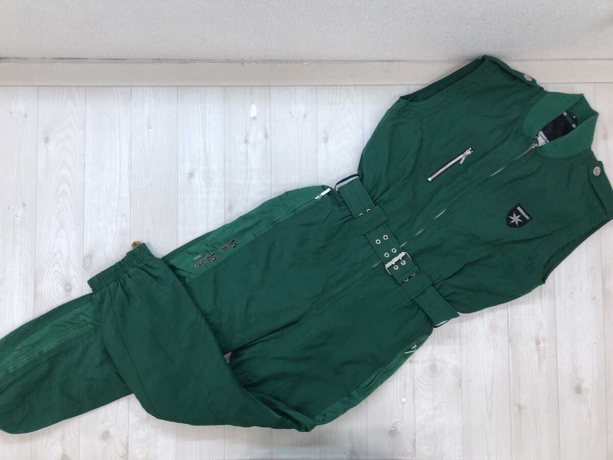 スノースクエア SNOW SQUARE ヤマハ YAMAHA スキー スノーボード つなぎ オールインワン レディース ナイロン100% 90-4 緑拍卖