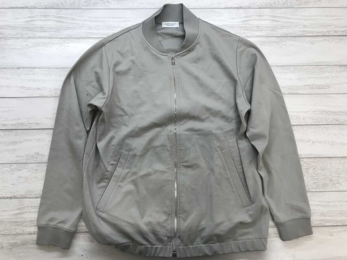 ユナイテッドアローズ BEAUTY&YOUTH UNITED ARROWS セレショ系 アーバンストリート ジップアップ ブルゾン ジャケット メンズ S グレー拍卖