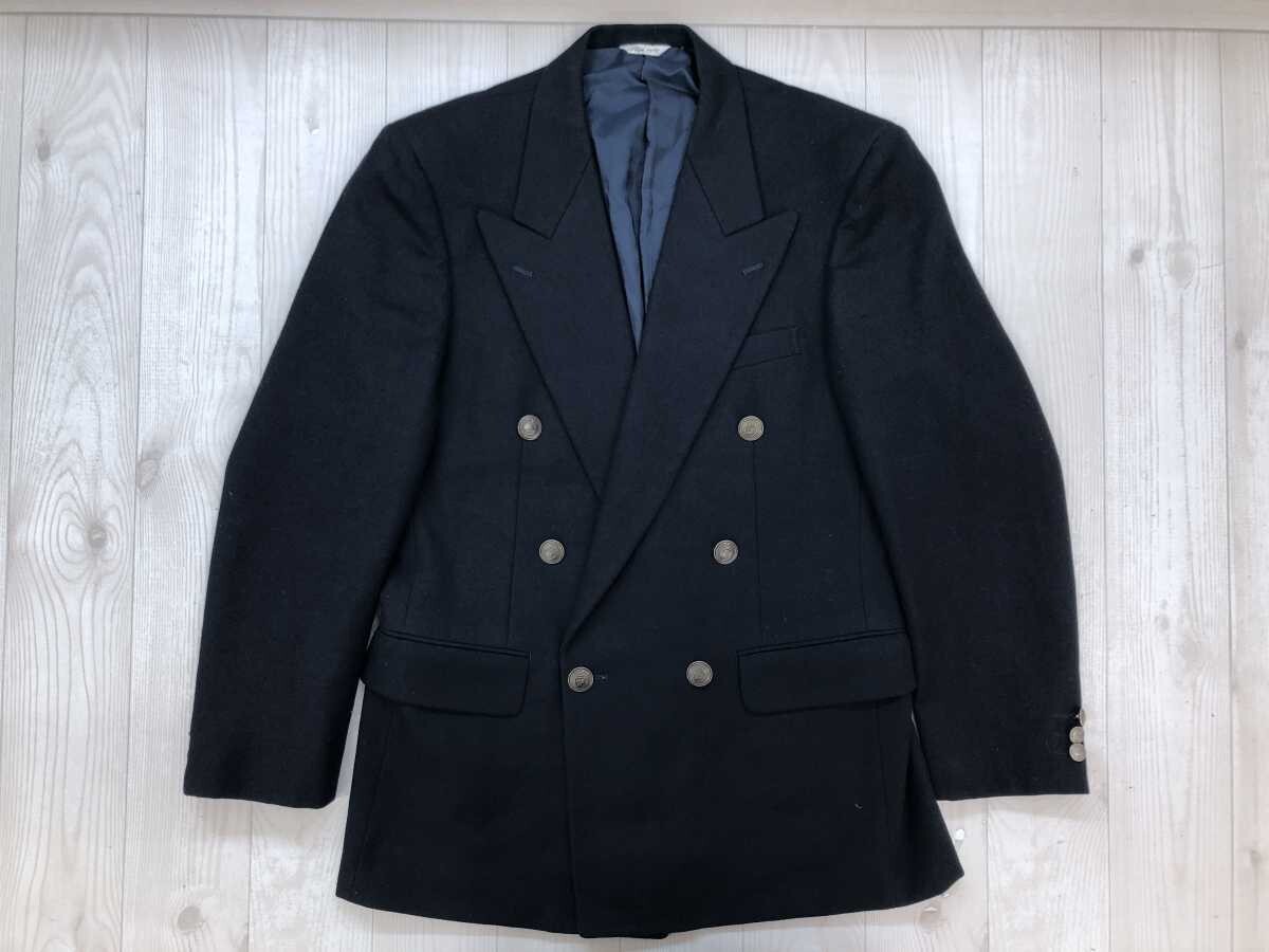 シップス SHIPS フォーマル トラッド クラシック オーダー ダブル ブレザー テーラード ジャケット メンズ ウール100% 総裏地 紺拍卖