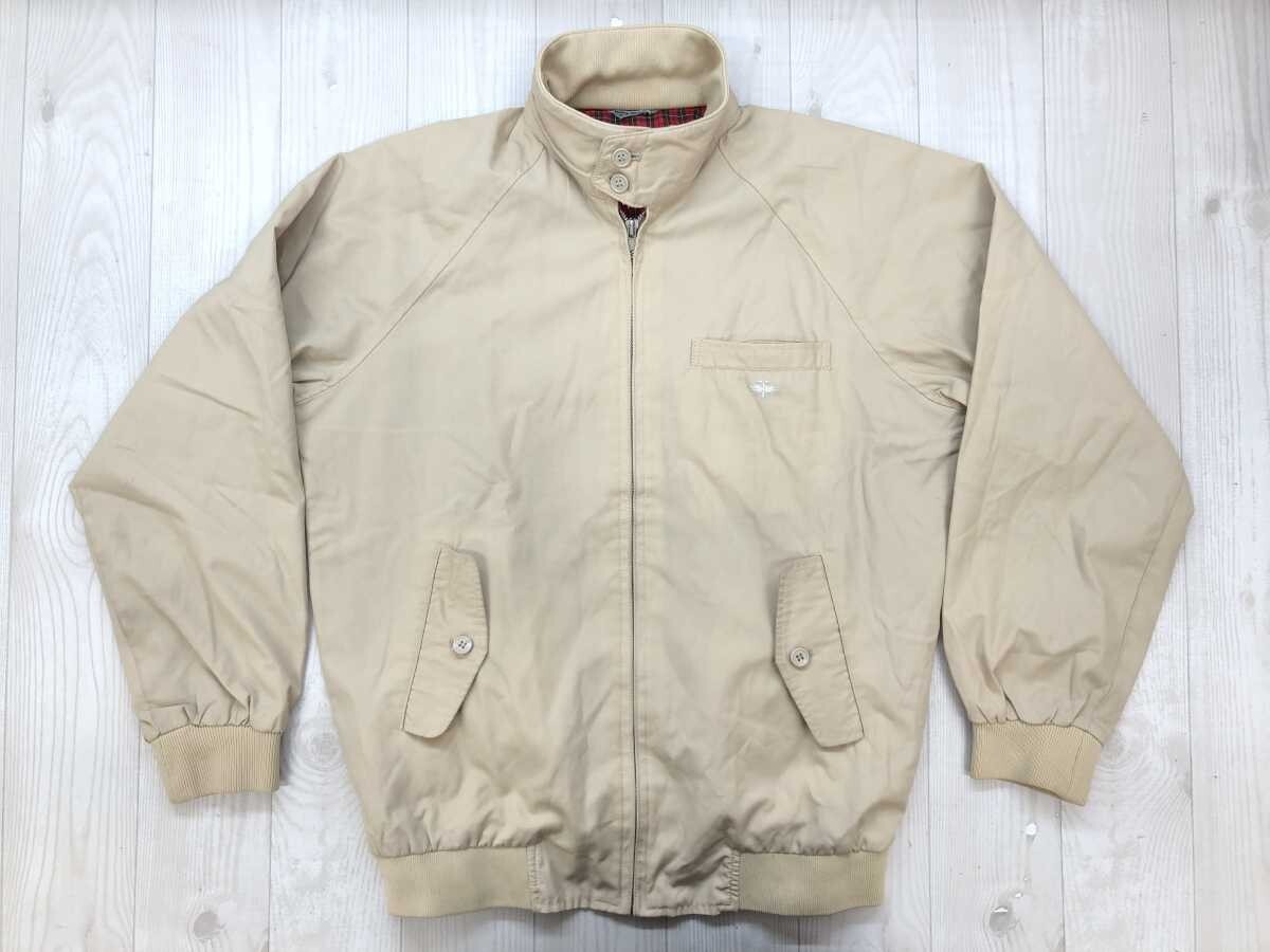 SWINGTOP レトロ トラッド スポーツ ドッグイヤー ジップアップ G-9型 ブルゾン ハリントン ジャケット メンズ 裏地チェック M ベージュ拍卖
