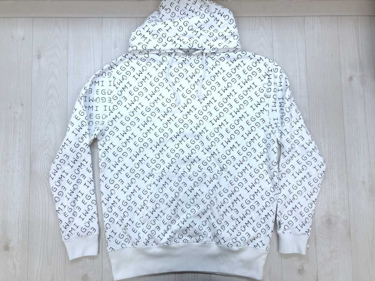 エグミ EGUMI 声優 江口拓也 アメカジ ストリート ロゴモノグラム 裏起毛 スウェット フーディー パーカー メンズ コットン100% ONE 白拍卖