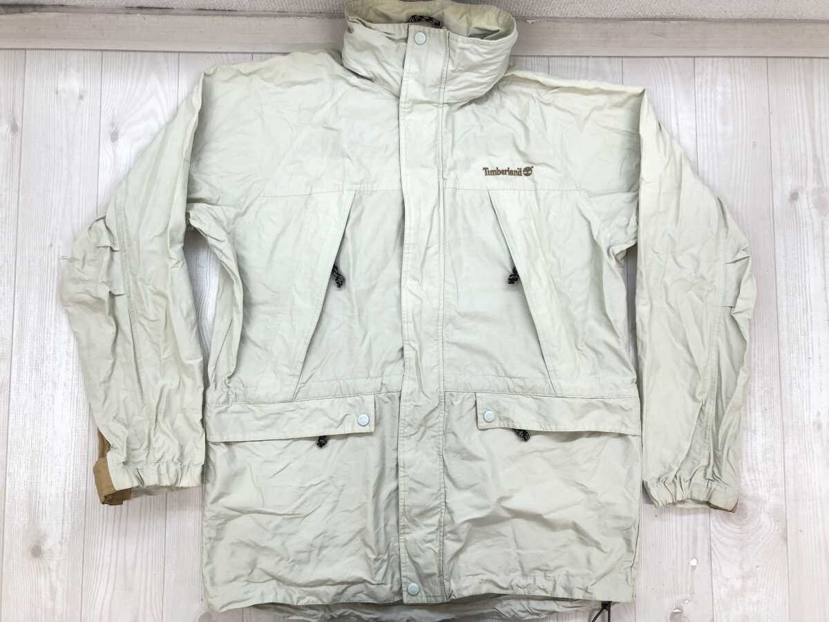 ティンバーランド Timberland レトロ アメカジ アウトドア レジャー マウンテンパーカー ジャケット メンズ コットン混合 M ベージュ拍卖