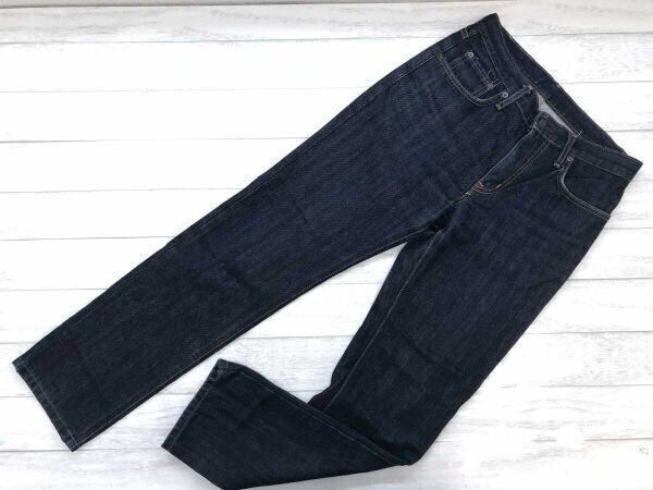 エドウィン EDWIN 403 アメカジ 濃紺ワンウォッシュ ストレート デニム パンツ ジーンズ ボトムス メンズ コットン100% 牛革パッチ 28 紺拍卖