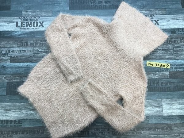 dazzlin ダズリン レディース タートルネック シャギーニットソー F くすみピンク拍卖