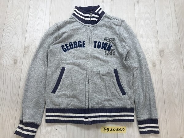 UT UNIQLO ユニクロ × AMERICAN FRESHMAN キッズ スウェットジップジャケット 140 グレー紺拍卖