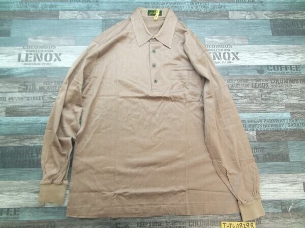 JACK NICKLAUS ジャックニクラス メンズ 長袖ポロシャツ ゴルフ L ブラウン クリーニング済み拍卖