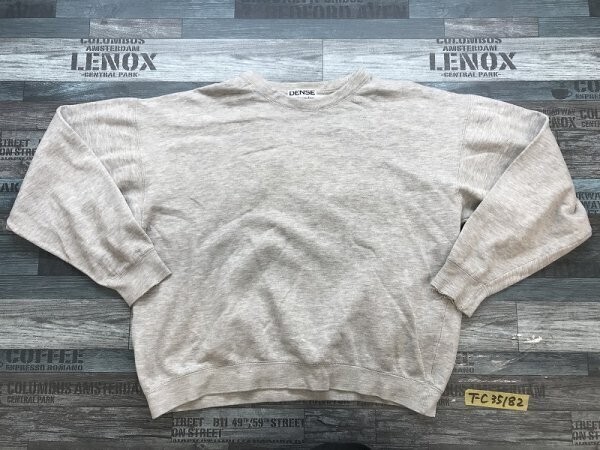 DENSE レディース 裏起毛 スウェットトレーナー 杢グレー拍卖