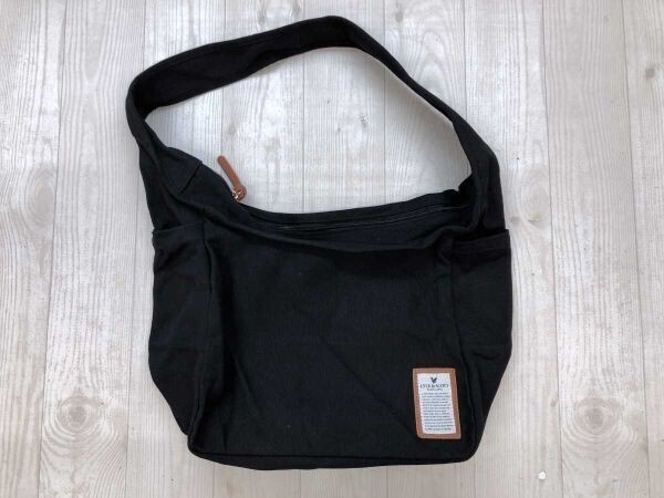 ライルアンドスコット LYLE&SCOTT BLACK LABEL トラッド スポーツ アウトドア キャンバス ショルダーバッグ カバン 男女兼用 黒拍卖