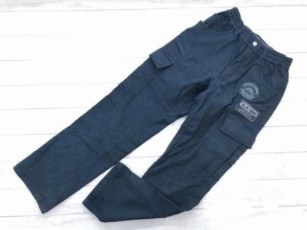 ブルークロス BLUE CROSS スポーツ ストリート ワッペン イージーカーゴパンツ ボトムス コットン混合 キッズ 男の子 M ネイビー拍卖