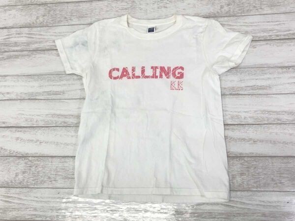 コブクロ KOBUKURO LIVE TOUR '09 CALLING 平成レトロ 邦楽 J-POP 全国ツアー グッズ Jellan製 半袖Tシャツ コットン100% 150 白拍卖