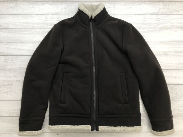 ユニクロ UNIQLO アウトドア アメカジ ミリタリー タウンユース 古着 裏ボア ジップアップ フリース ジャケット レディース L グレー拍卖