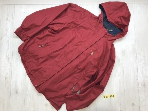 IRISH SETTER アイリッシュセッター レディース 犬刺繍 裏メッシュ 比翼ジップ ウィンドブレーカー 大きいサイズ LL 赤拍卖