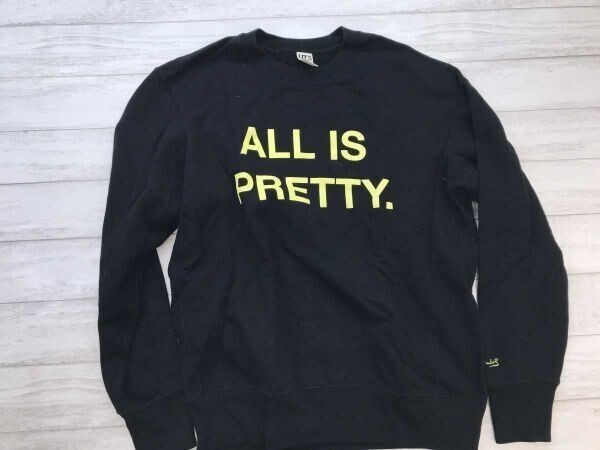ユニクロ UNIQLO UT フィロソフィー・オブ・アンディ・ウォーホル Andy Warhol 英字プリント ALL IS PRETTY スウェットトレーナー M 黒拍卖