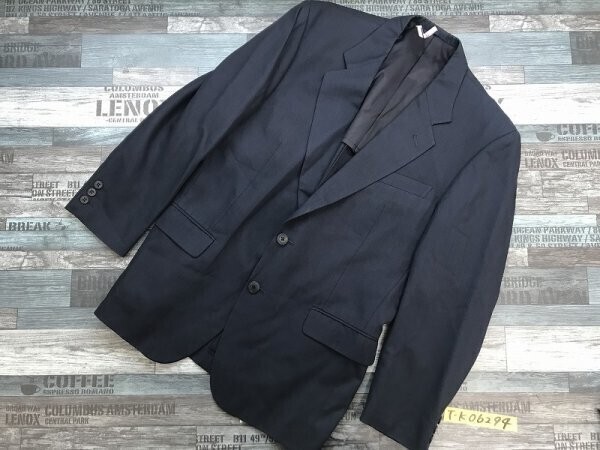 REQALIA メンズ 日本製 肩パッド ストライプ テーラードジャケット YA6 春秋 紺チャコール拍卖