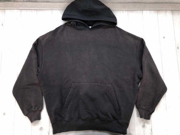 ザラ ZARA アメカジ ストリート サイケ BEST behavior スウェット フーディー パーカー メンズ 裏起毛 コットン混合 M グレー拍卖