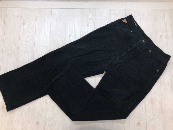 エドウィン EDWIN レトロ オールド アメカジ ワーク ストレート 太畝 コーデュロイ パンツ ボトムス メンズ コットン混合 34 黒拍卖