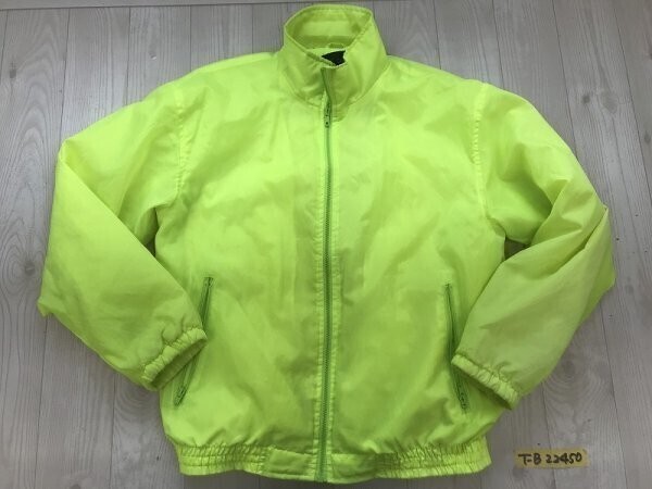North Climb メンズ 裏起毛 ジップジャケット L 蛍光イエロー拍卖