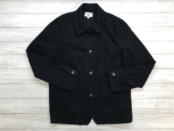 ユニクロ UNIQLO イネス INES DE LA FRESSANGE デザイナーズ コラボ ワーク ツイル カバーオール ジャケット レディース 綿100% L 黒拍卖
